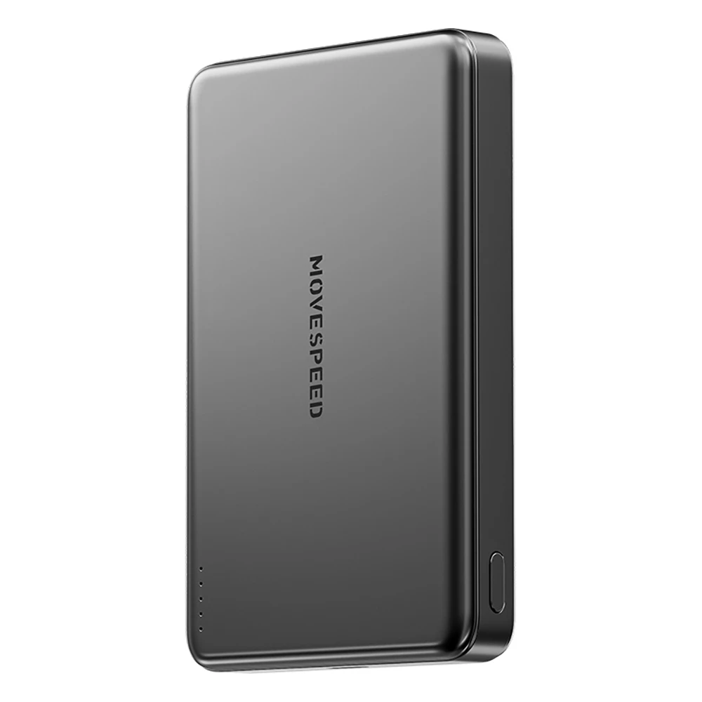 MOVESPEED S05 Schlanke magnetische Powerbank 5000 mAh Schnellladung Mini kabelloses tragbares Ladegerät Akku für iPhone 16 15 14 PowerbanK