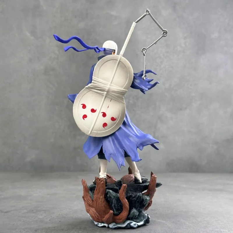 Muñeco de Anime Naruto de 20 cm, Figura de Acción de Uchiha Obito en Postura de Pie, Juguete con Dos Cabezas Intercambiables, Regalo de Cumpleaños, Decoración
