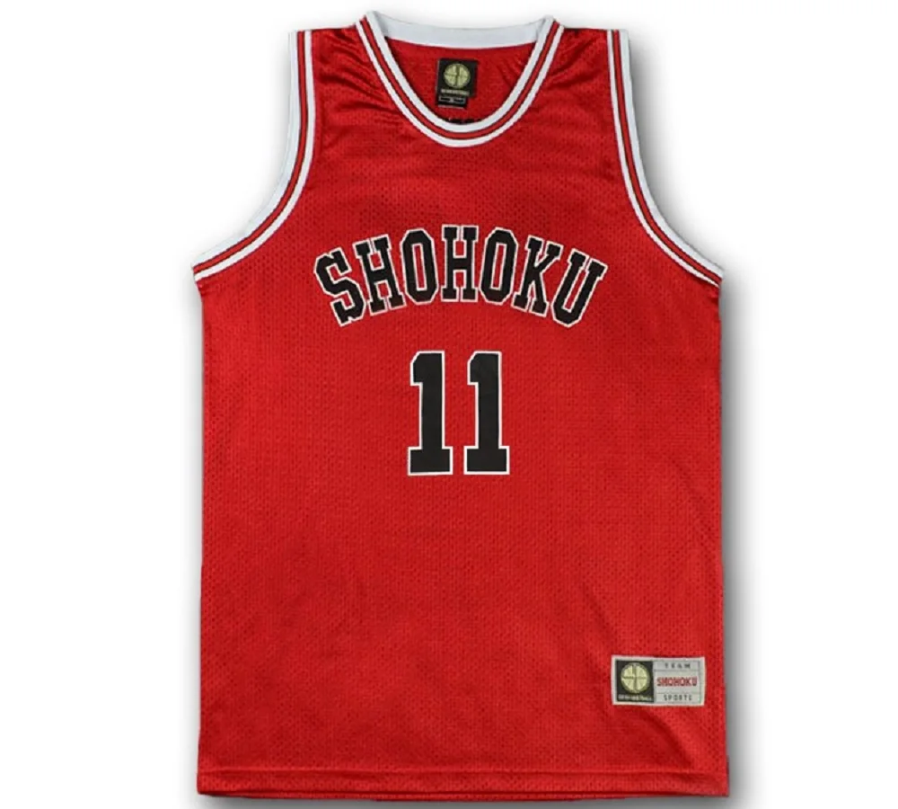 Slam Dunk Shohoku High School No.11 Rukawa Kaede Cosplay Top Vest