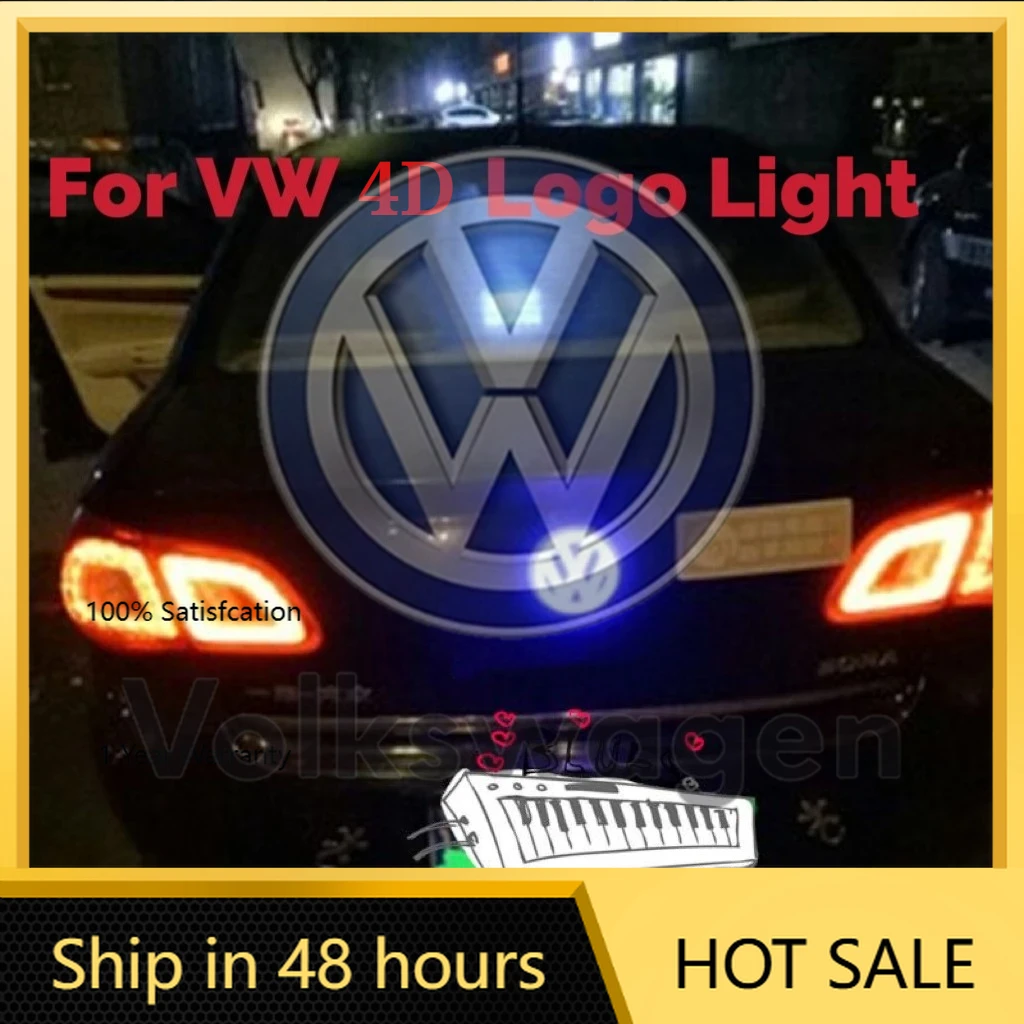 

Styling Mouldings For VW VOLKSWAGEN New 11cm LED Car Front Rear Emblem Badge Sticker For VW Polo Golf Jetta Beetle CC Tiguan Tou