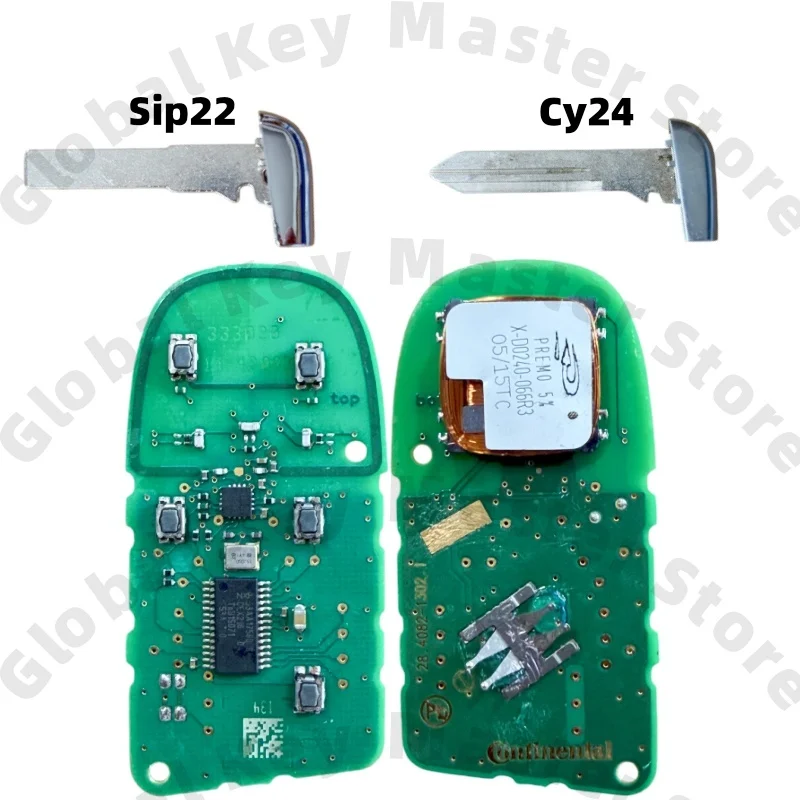 Suitable for Jeep/Grand Cherokee/Compass/Free Knight/Fiat/Dodge/Chrysler Smart Remote Key Id46/4A Chip 433Mhz Oem-Pcb
