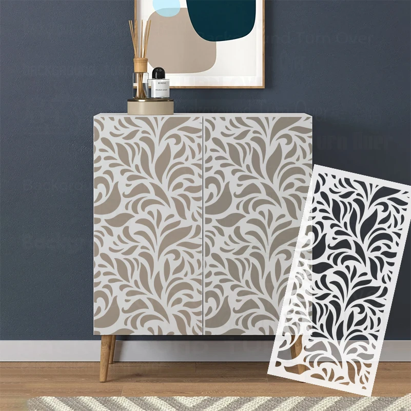 

62 см - 103 см настенный трафарет для рисования, индивидуальный шаблон из гипса, предметы интерьера, шпатлевка, декоративный декор, декор, лист S677