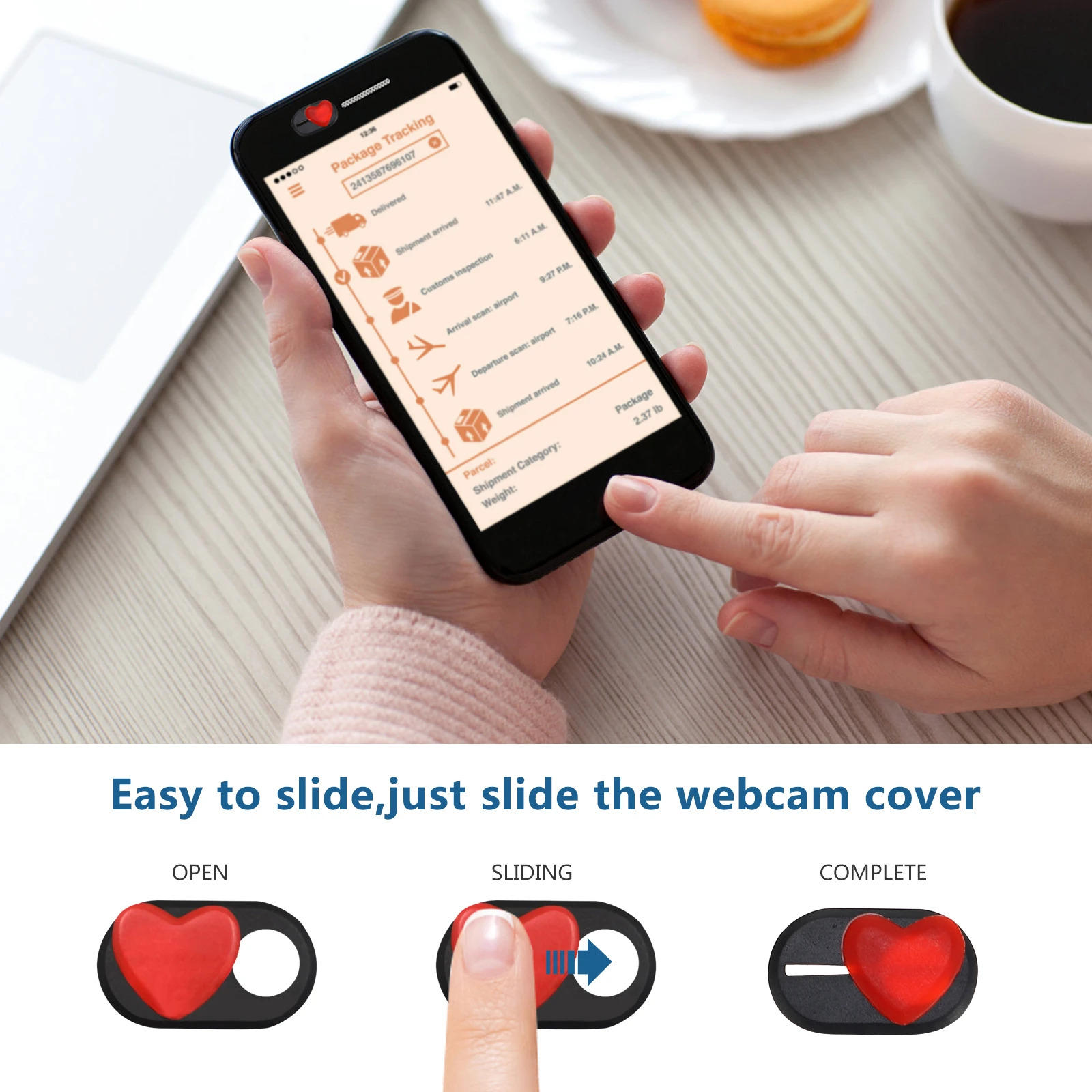

4 PCS Privacy Cover Camera Webcam Slider Tablet Computer Protective Abs Accessories
