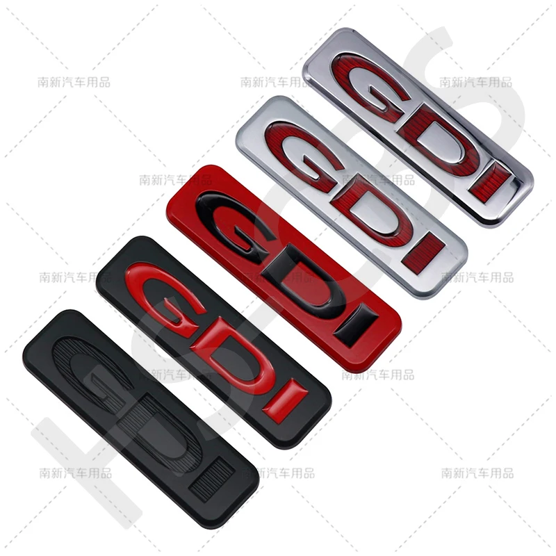 3D Metal Chrome GDi TGDI Car Trunk Adhesive Badge Emblem Auto Body Tailgate Badge for Hyundai Sonata IX35 Tucson Elantra Verna