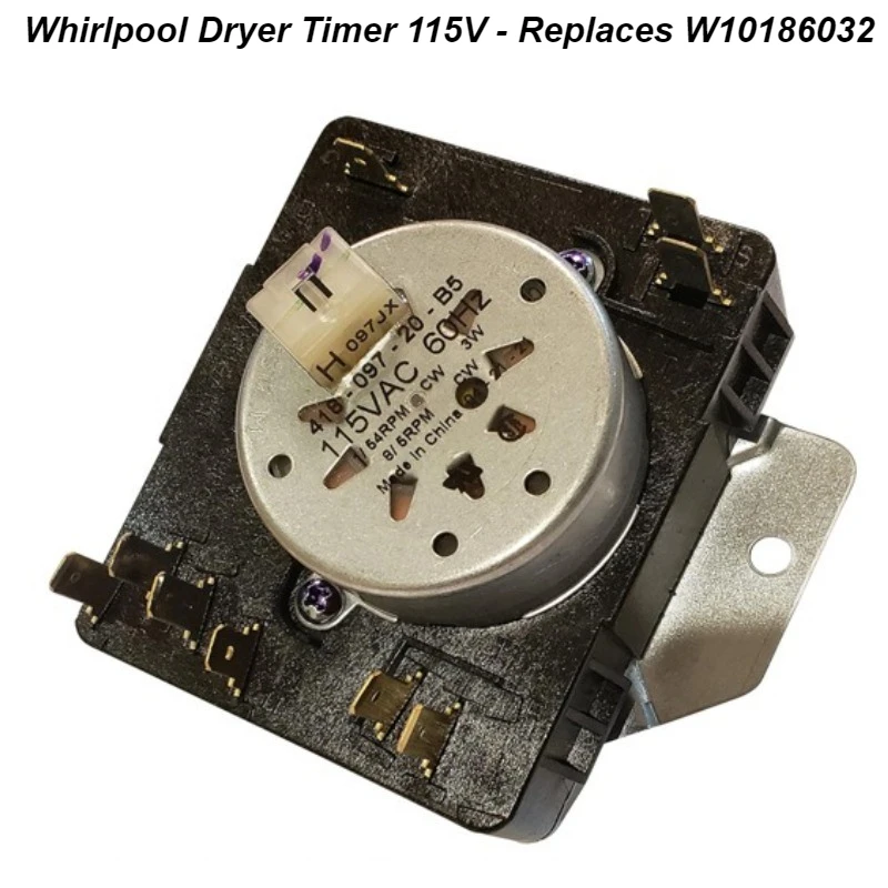 

Whirlpool Dryer Timer 115V - Replaces W10186032