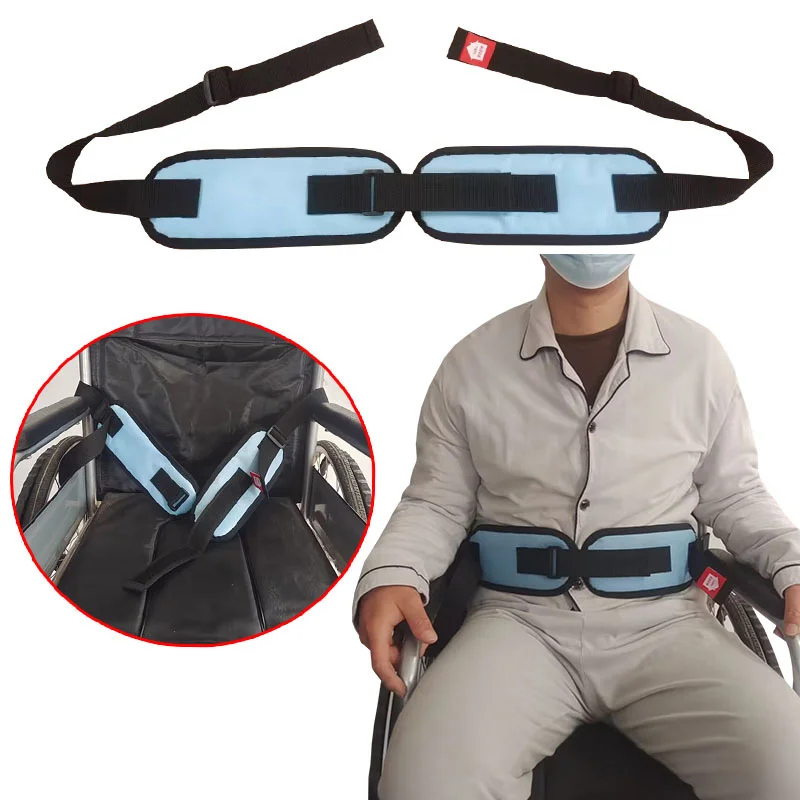 Anti Fall Wheelchair Seat Belt Adjustable Restraints Straps Chair Waist Lap Strap For Elderly Or Legs Patient Care Brace