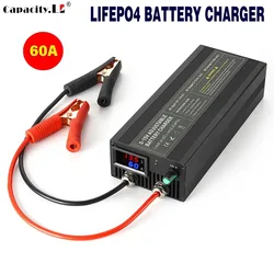 12v Battery Charge 60A/85A/100A Lifepo4 Battery Charger   Fast Charge Lithium Battery Charger14.6V  Battery Adapter