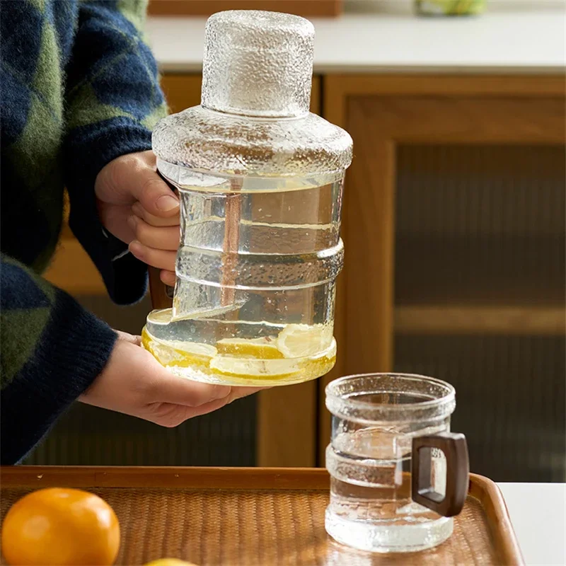 Creative Cold Kettle High Borosilicate Glass High Temperature Resistant Large Capacity Transparent With Handle Thick Kettle