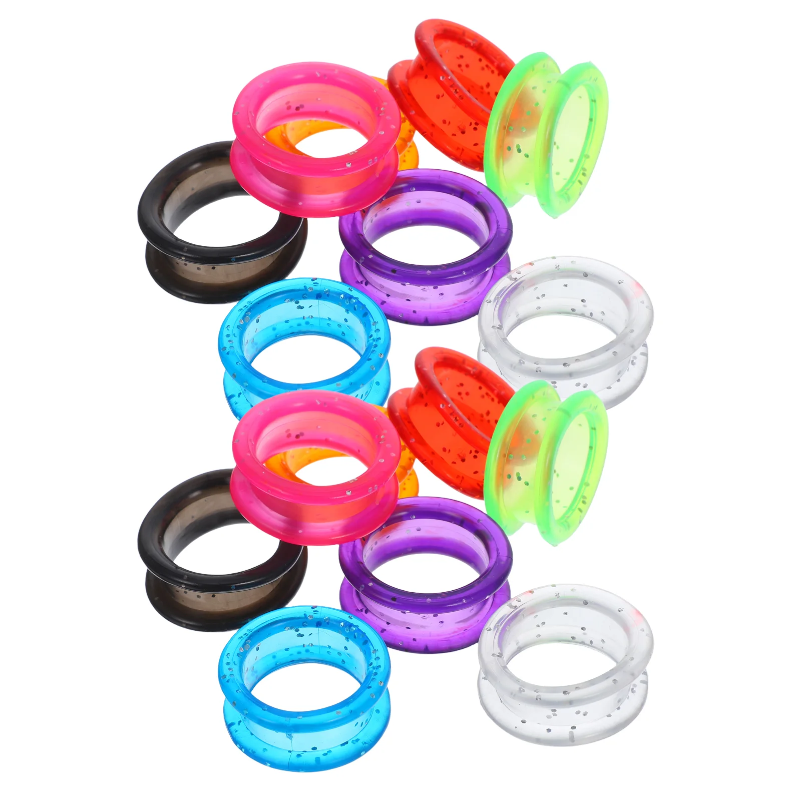 

16 Pcs Scissors Ring Shear Finger Comfortable Rings Pets Protectors Silicone Supple of