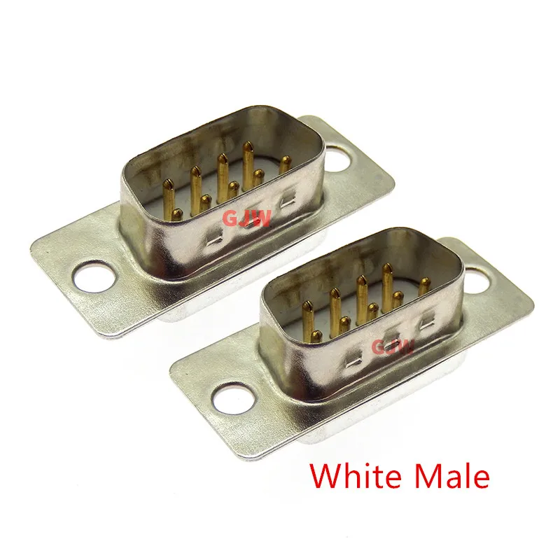 10PCS DB9 Female Male PCB Mount serial port Connector Solder Type D-Sub RS232 COM CONNECTORS 9pin socket 9p Adapter FOR PCB