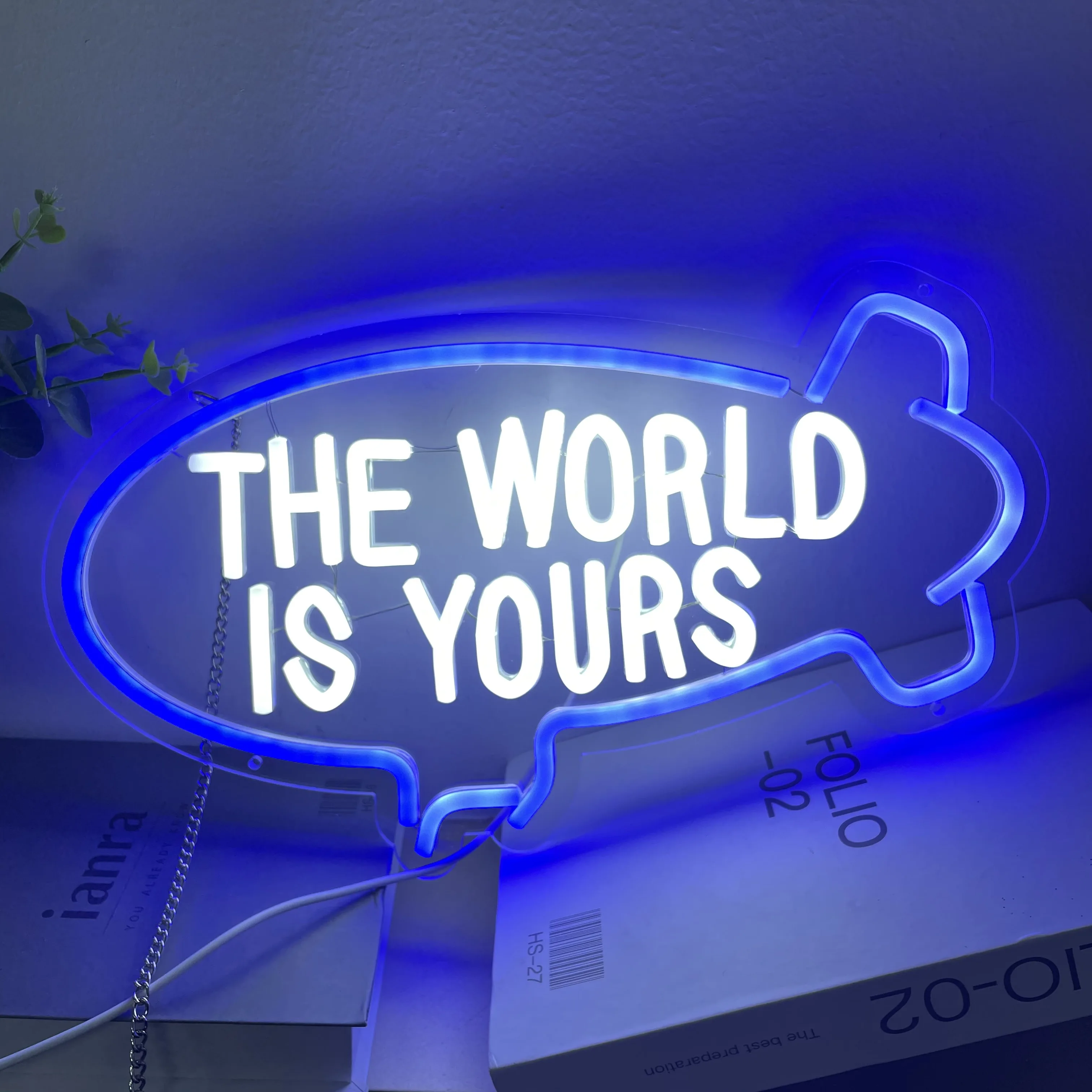 The World Is Yours Neon Sign Home Room Bedroom Decor Teenagers Children’s Kids Room Decor Kids Birthday Gifts Neon