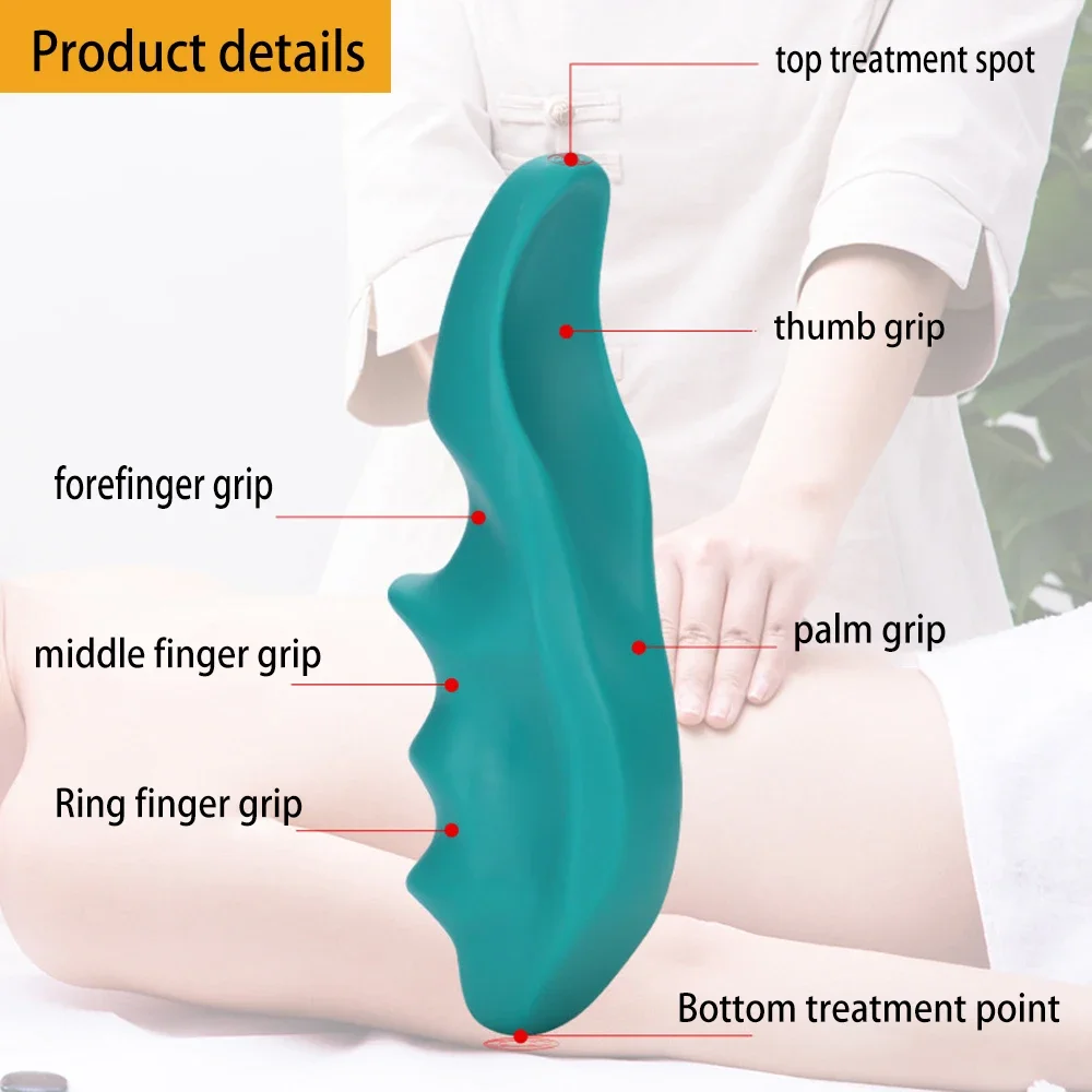 T-shaped Massager Full Body Manual Physiotherapy Deep Press Meridian Acupoint Tissues Whole Relax and Relief Stress Daily Tool