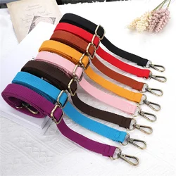 Adjustable Handbag Strap 130cm Long Replacement Women Nylon Canvas Bag Accessories Solid Color Messenger Shoulder Bag Strap New