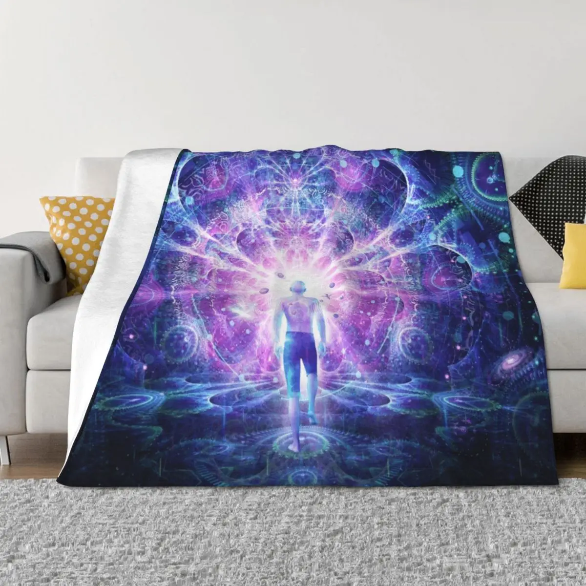 

Conscious Self Throw Blanket Decorative Beds cosplay anime Picnic Soft Plaid Blankets
