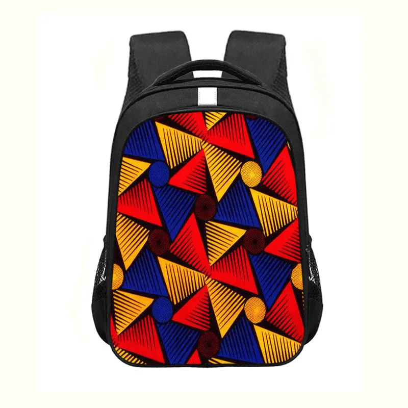 African Traditional Printing School Backpacks for Girls Primary Satchel Schoolbag Students Book Bag Woman Travel Beautiful Bag