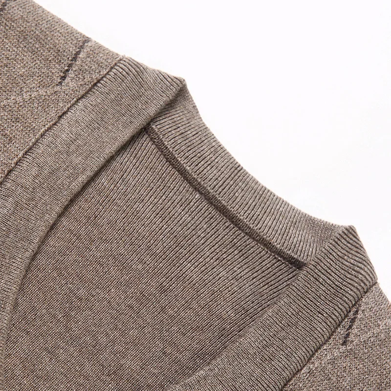 Canotta maglione casual ispessito da uomo Canotta con scollo a V da uomo calda autunno e inverno