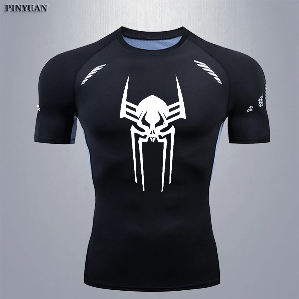 

Superheroes Compression Men's Long Short Sleeve T-shirt Fitness Sports Running Men's Wear