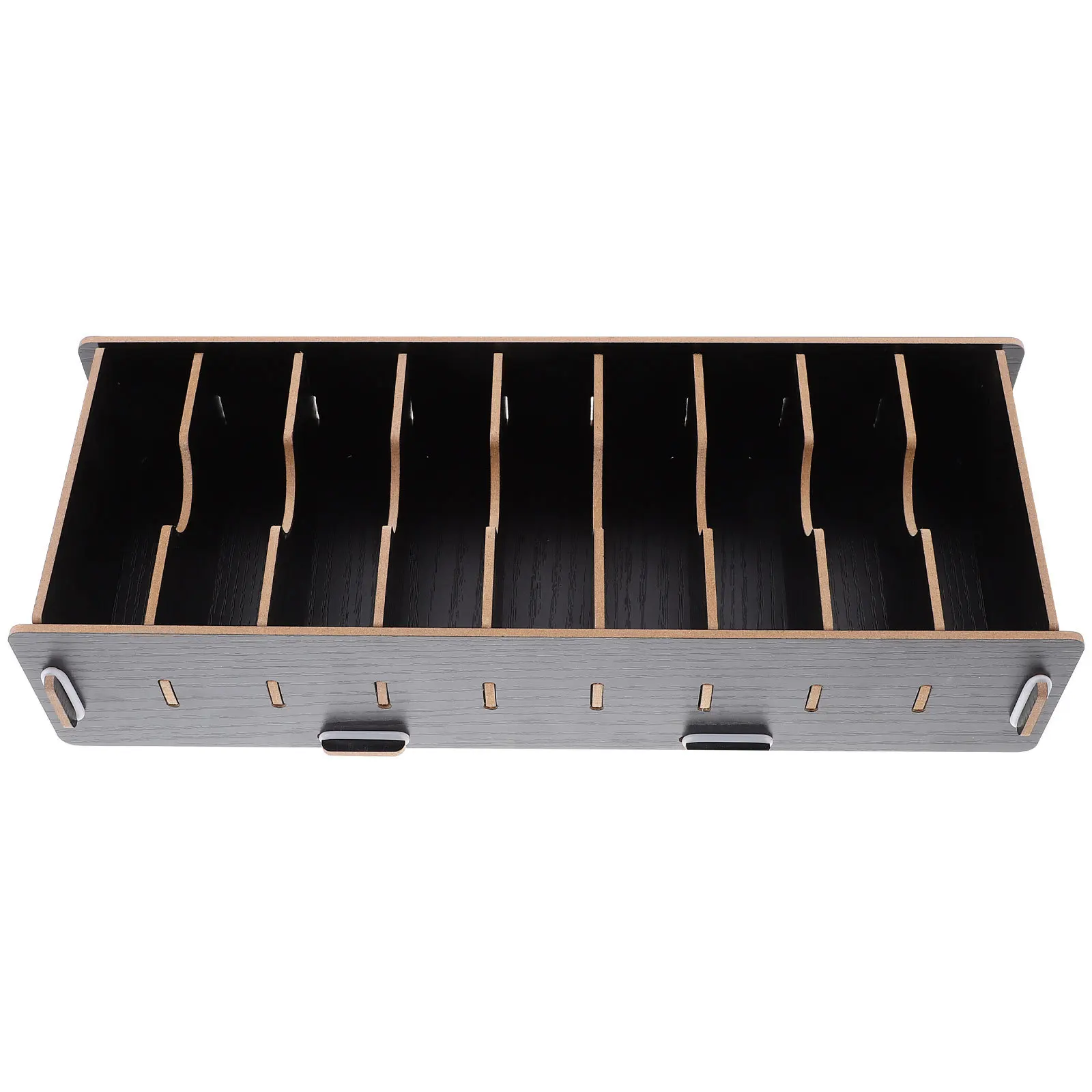 

Wooden Name Card Holder Storage Box Small Exquisite Compartment Organizer for Home Office Desktop Sundries Holder