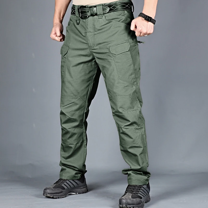 Tactical Cargo Pants Men Combat Trousers Army Military Pants Multiple Pockets Working Hiking Casual Men's Trousers Plus Size 6XL