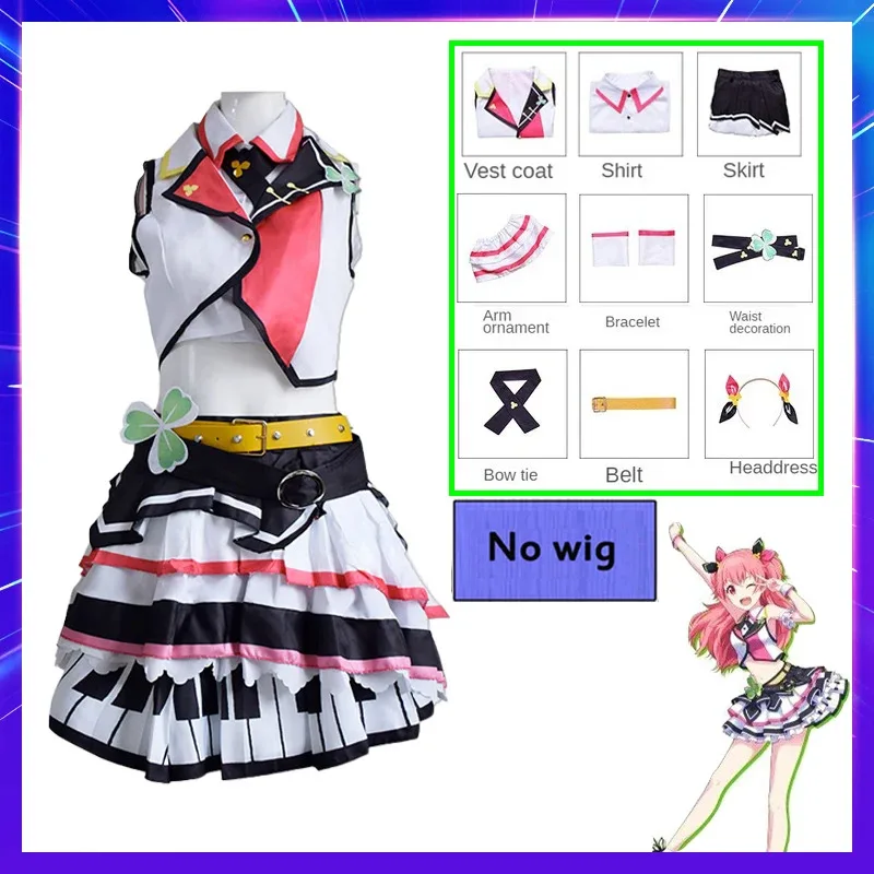 CyProject Sekai الملونة المرحلة الفذ تأثيري أنيمي Vocaloid المزيد من القفز كوستوم Hanasato Minori Momoi Airi Hinomori Shizuku Dre