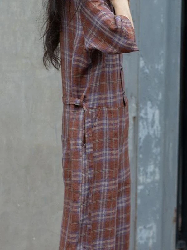 Nouvelle combinaison ample à jambes larges pour femmes, en lin fin, tendance vintage, style décontracté, pour le travail