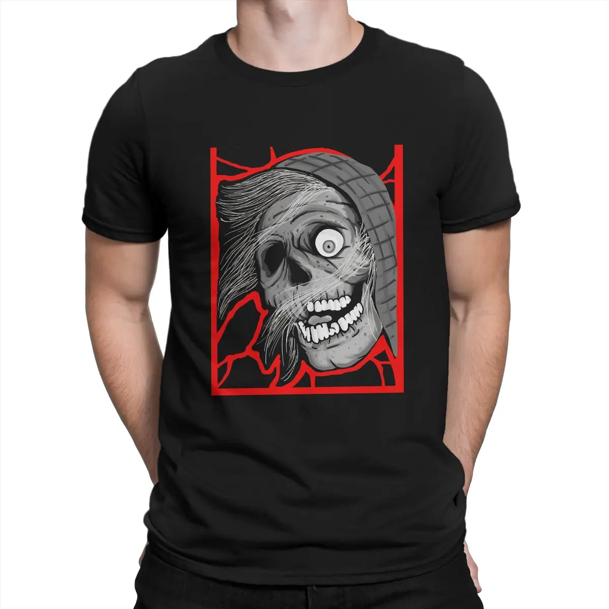 Creephow camiseta creativa para hombres, póster de arte, cuello redondo, poliéster, ropa de calle, regalo de Hip Hop