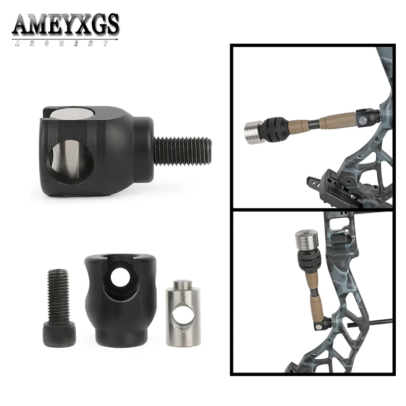 

Compound Bow Stabilizer Mount Bracket Quick Disconnect Balance Bar Bow Handle Shock absorption Adapter Hunting Archery Shooting