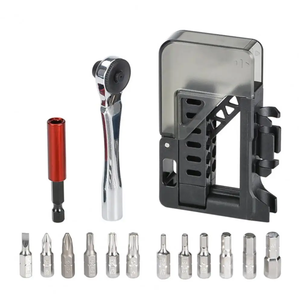 

Откидной дизайн, инструмент с храповым механизмом, набор инструментов с магнитным храповым ключом для велосипеда с 12-битной удлинителем для ремонта горного дорожного велосипеда Mtb