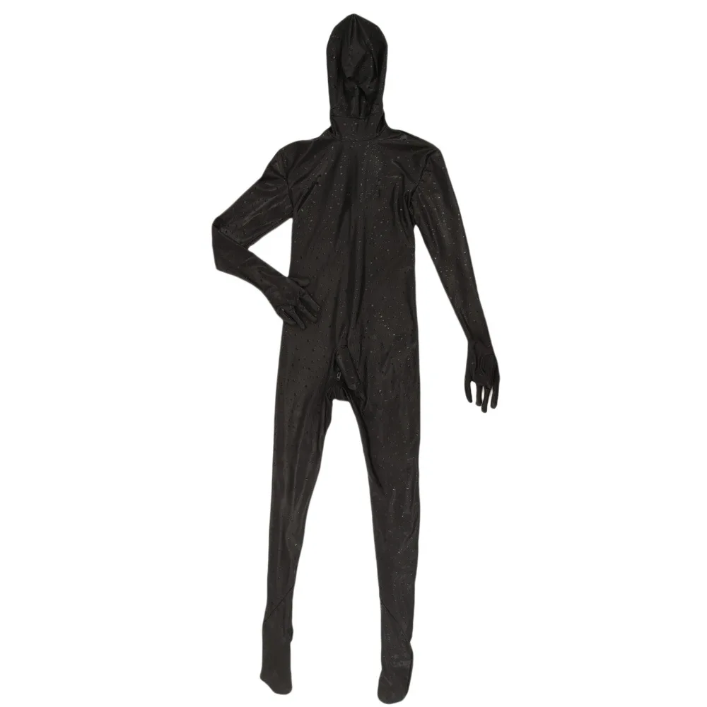 Body personnalisé en cuir brillant pour hommes, combinaison de scène de serviteur, vêtements de gymnastique, justaucorps, Costumes d'halloween B1004
