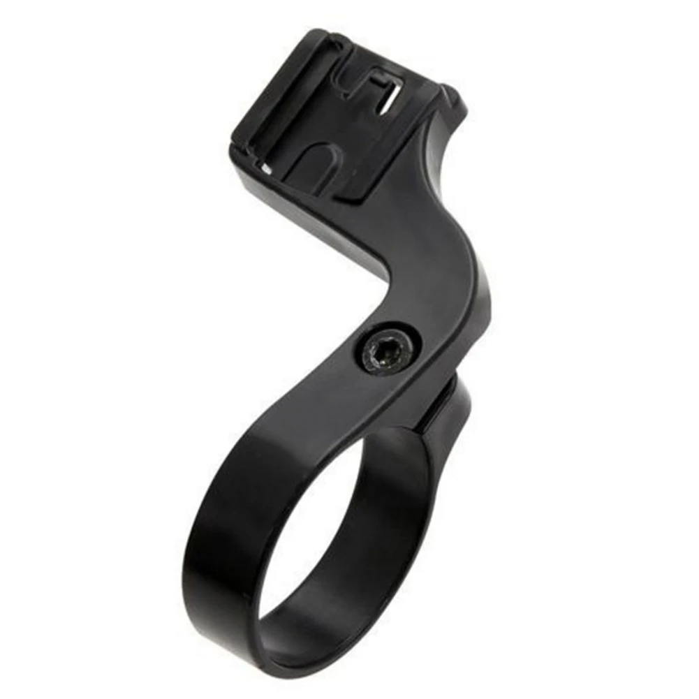 Versatile Black Handlebar Bracket for Cycling Computer Compatible with Cat Eye and other Flexible Mounting Devices