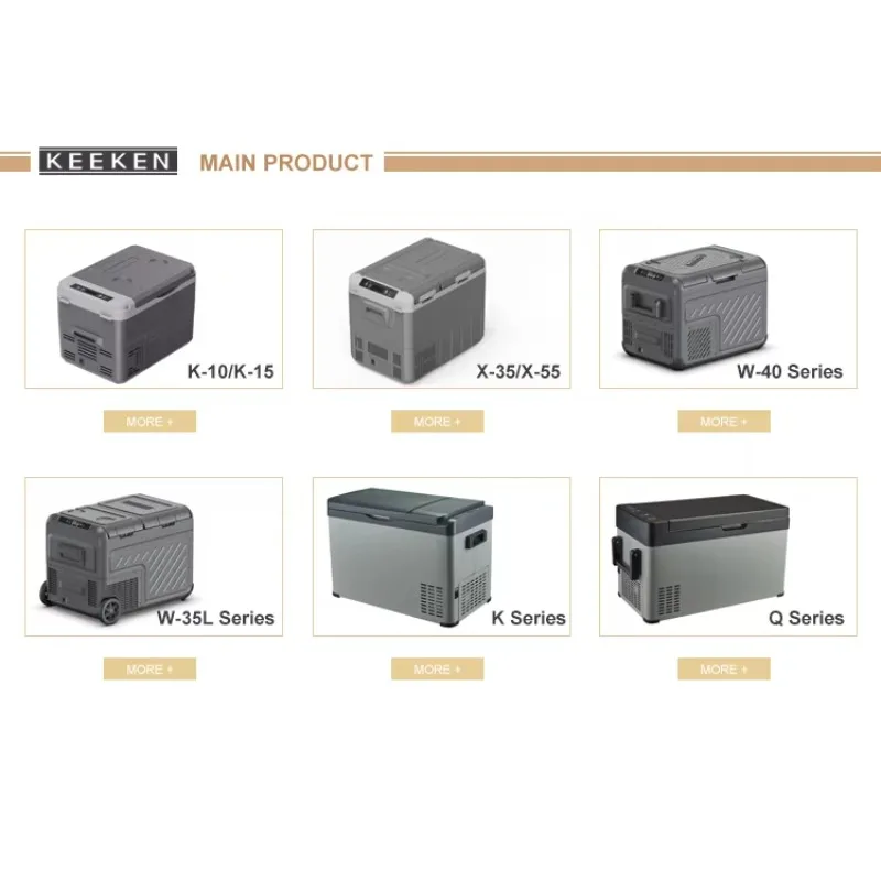 TULX China Wholesale 35L Dual Zone Rechargeable Compressor Portable Electric Home Refrigerator AC 12V/220V DC Car Freezer