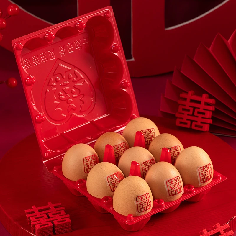 5 قطع من صناديق تعبئة البيض المضادة للضغط والمضادة للسقوط، صندوق بيض شفاف يمكن التخلص منه، صينية حماية البيض البلاستيكية المقاومة للصدمات #5