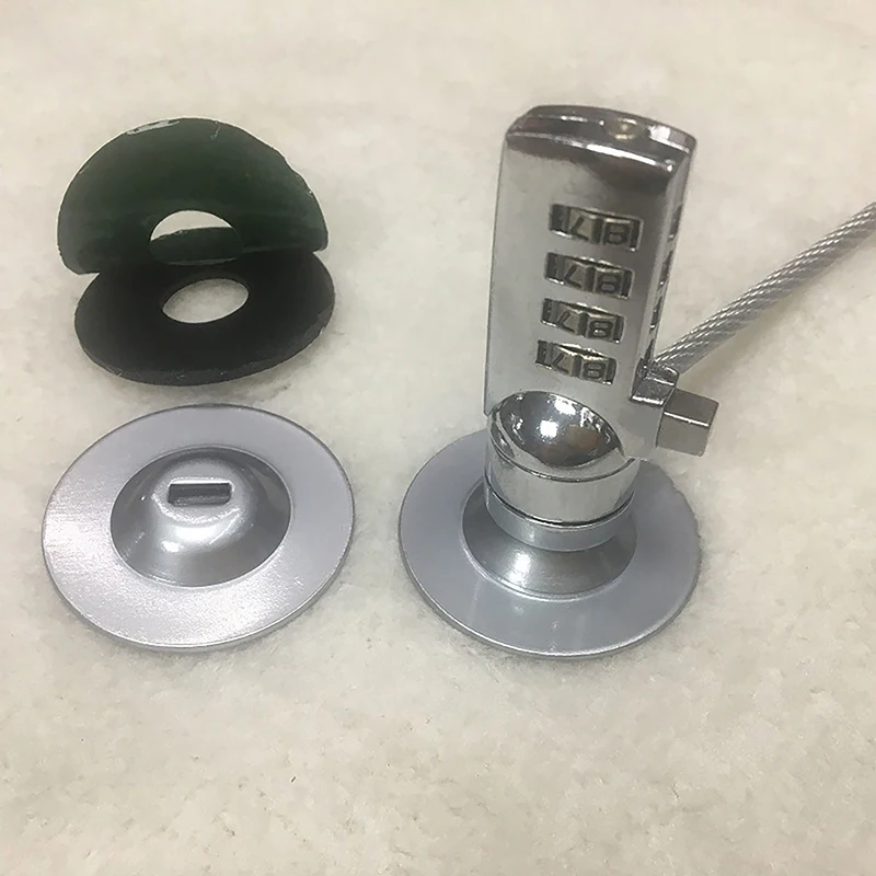 Security Computer Combination Cable Lock Base Tablet Protection Anti Theft Lock Base