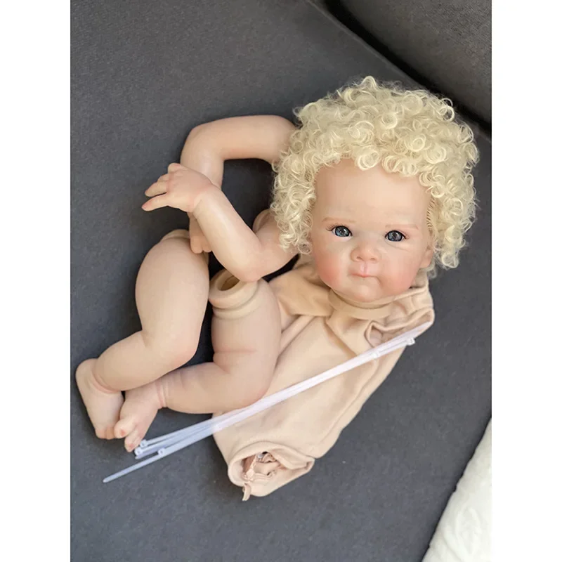 18inch Already Painted Bettie Reborn Doll Kit Lifelike Awake Baby Already Painted Unfinished Doll Parts DIY Baby Toys