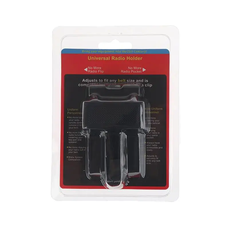 

1/2/3 шт. пластиковый зажим для радиорем, кобура для переноски радио, пластиковая компактная безопасная черная противоскользящая кобура для правоохранительных органов, служебный ремень
