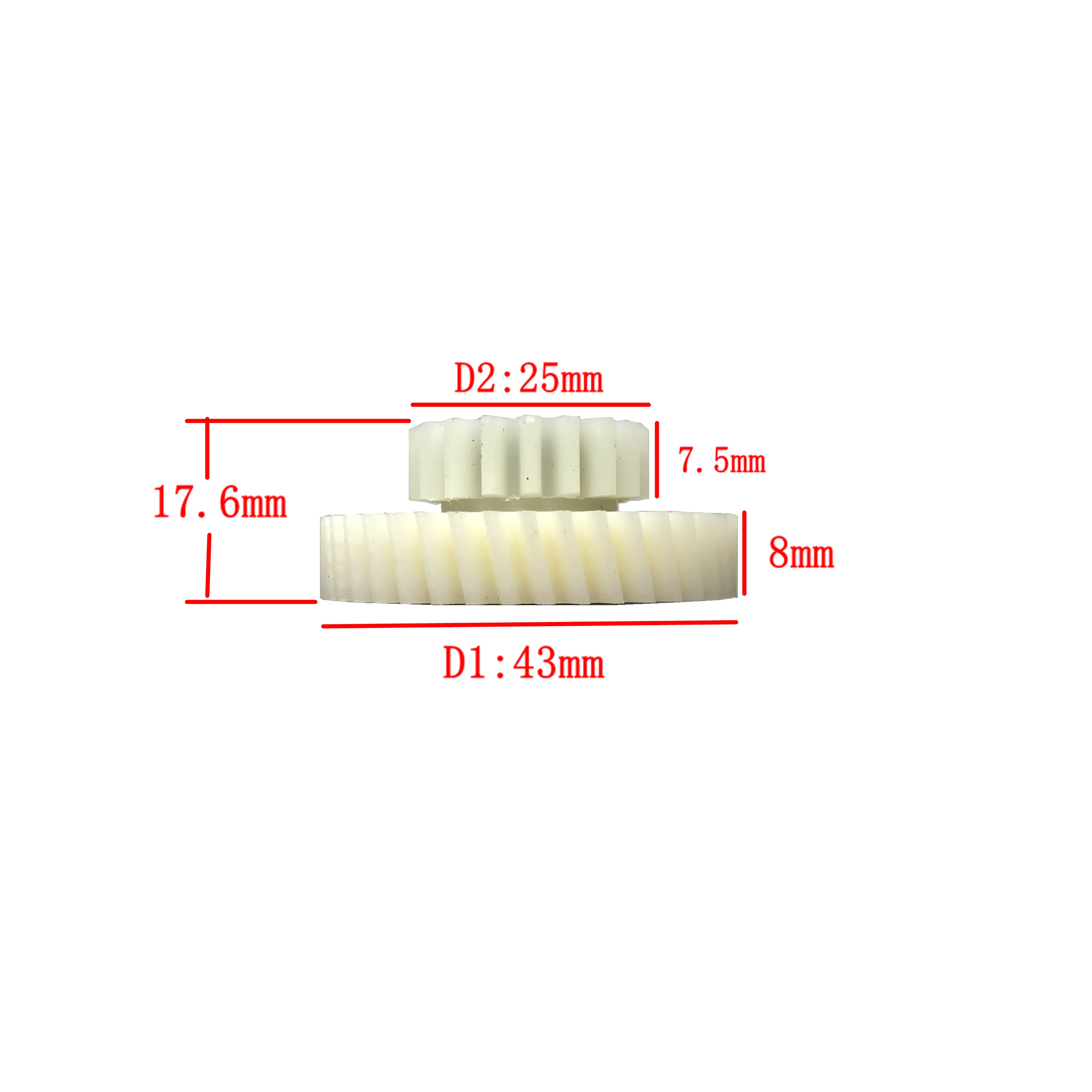 AKM Motor 95RX Nylon Gear Spare Part Aikema 3Pcs 18-40 Teeth Number Helical Internal With Circlip Ring