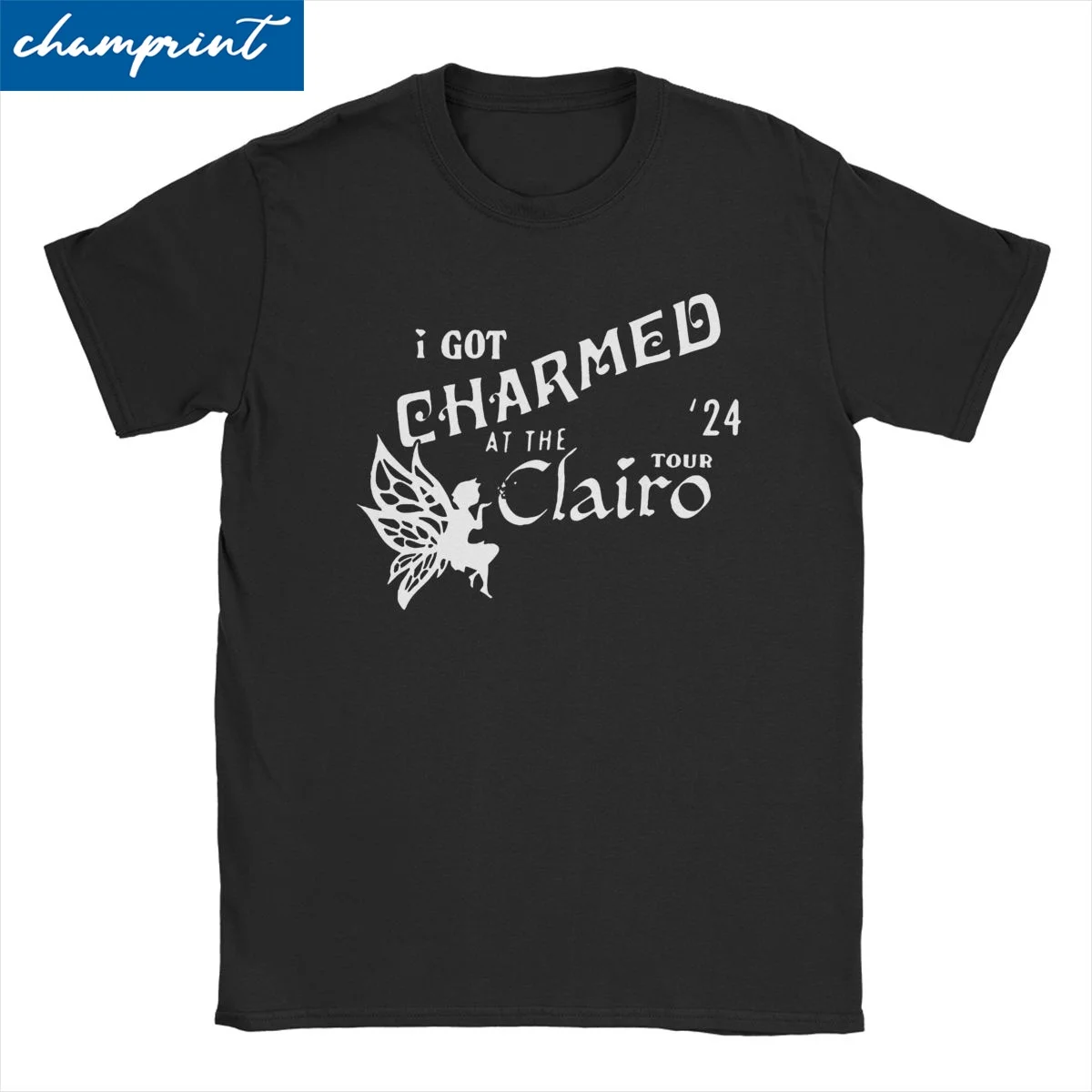 Men Women's I Got Charmed At The Clairo Tour T Shirt Pure Cotton Tops Novelty Short Sleeve Crewneck Tees Printed T-Shirts