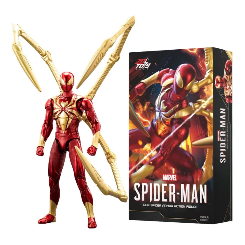 

Оригинальная фигурка ZD TOY Spiderman в наличии, 7 дюймов, IRON SPIDER ARMOR.