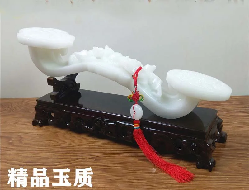 

bring in wealth and treasure home office business FENG SHUI Talisman Money Drawing LUCKY white jade RUYI PI XIU Sculpture statue