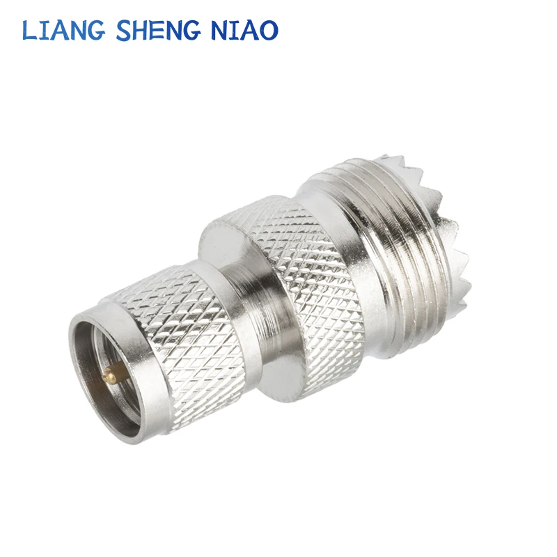 1pcs Mini UHF PL259 SO239 TO UHF Connector UHF Male Jack To miniUHF Female Plug RF Coax Connector Straight Adapter Crossover sub