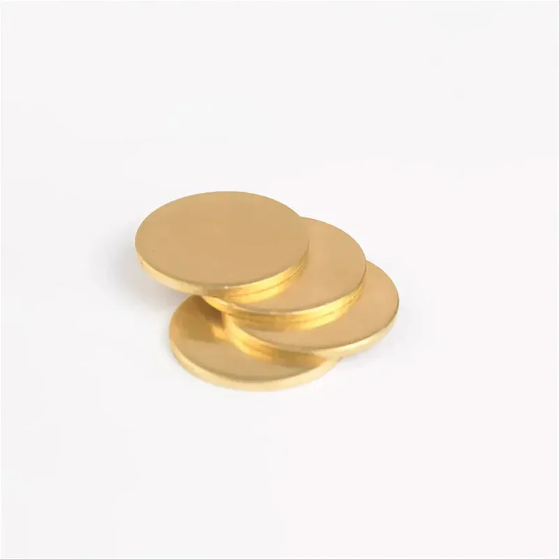 

Laser Cutting Custom H62 Brass And Copper Round Sheet Thin Plate Thickness 0.3-1.5mm