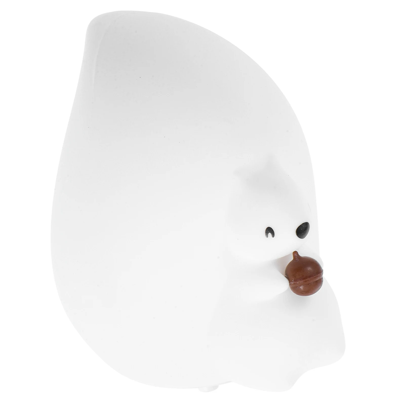Scoiattolo Luce notturna Ricarica USB Lampada Pat Silicone Cartoon Comodino Piccola scuola materna Nessuna luce dura Tocco confortevole Design adorabile