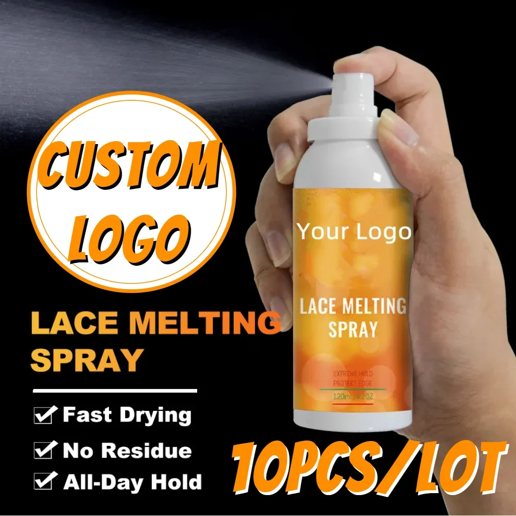 Lace Glue Custom Logo Wig Adhesive Spray For Wigs Strong Hold Lace Melting Spray Invisible Wig Holding Spray For Toupee