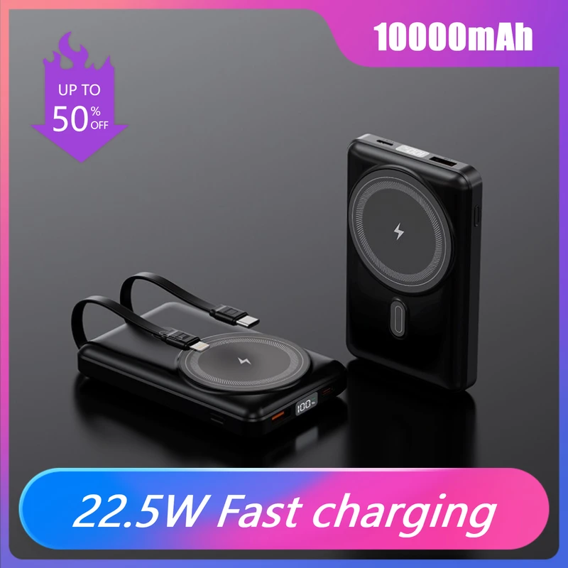 22.5W 10000mAh Power bank fast-charging power bank with stand mobile power supply