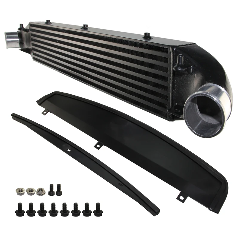 Intercooler High Performance Tuning Front Mount Bar & Plate for Ford Fiesta ST 2014-2019 Performance 1.6L Engine Aluminum Black