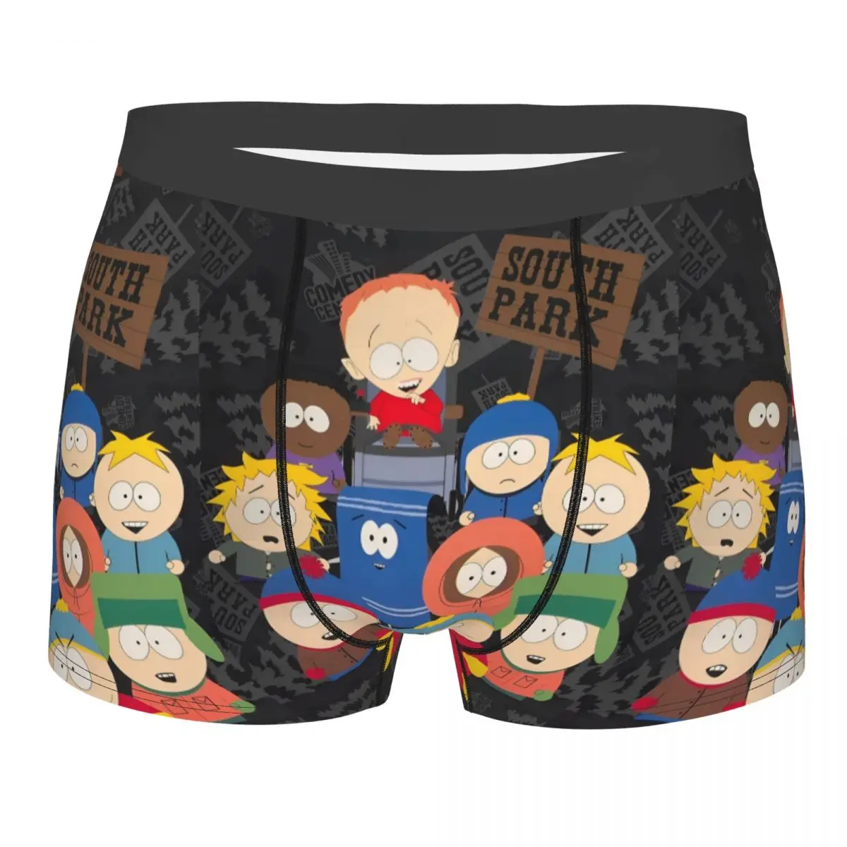 Men's Southpark All Characters Underwear Funny Cartoon Funny Boxer Shorts Panties Male Breathable Underpants S-XXL