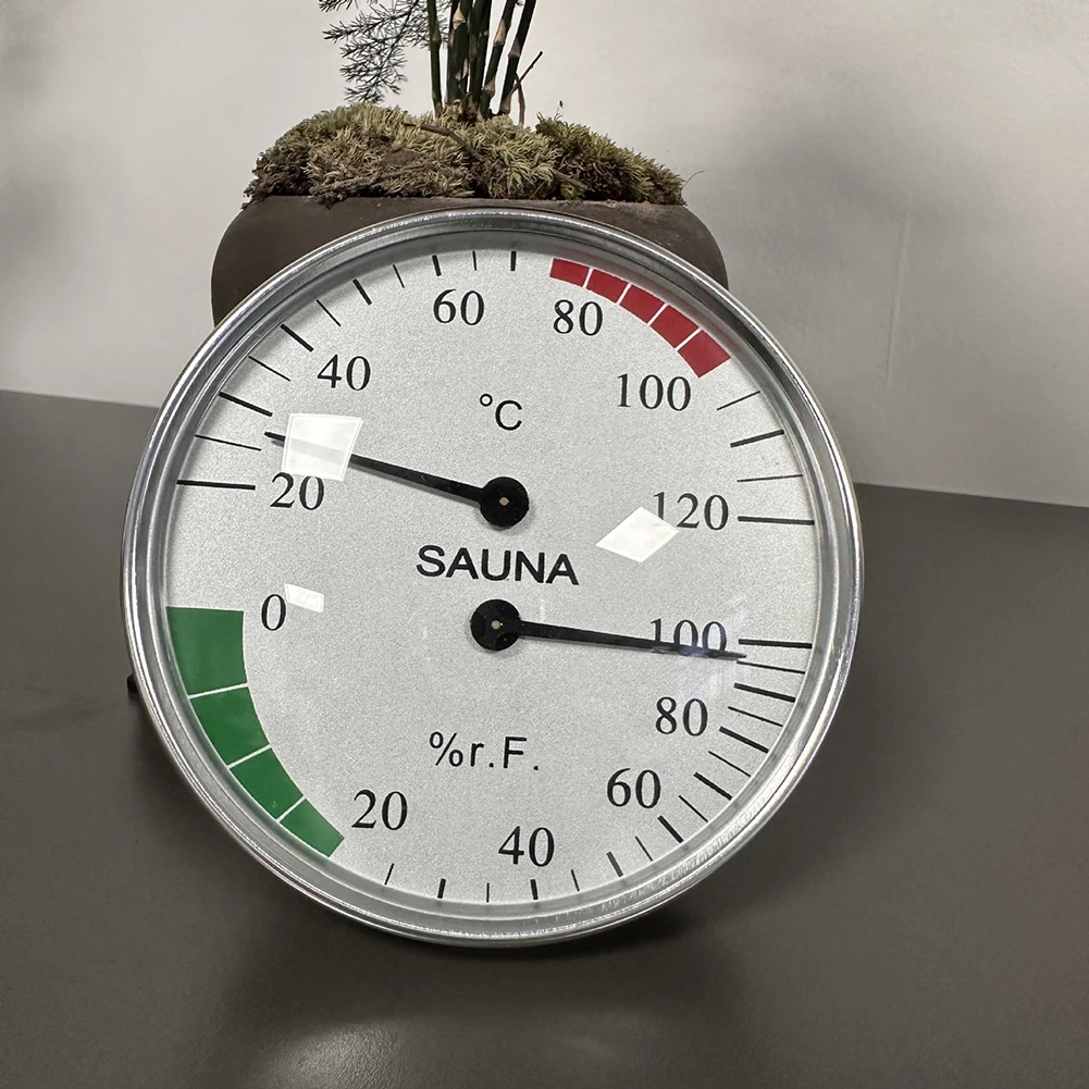 Sauna Thermometer Hygrometer For Temperature Humidity Measurement 10x10cm Room Wall Mounted Household Tools Spare Parts