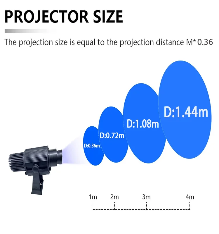 Custom Signs Logo Outdoor 60W Led  Logo Projector For Advertising Business Shops Stores Brand