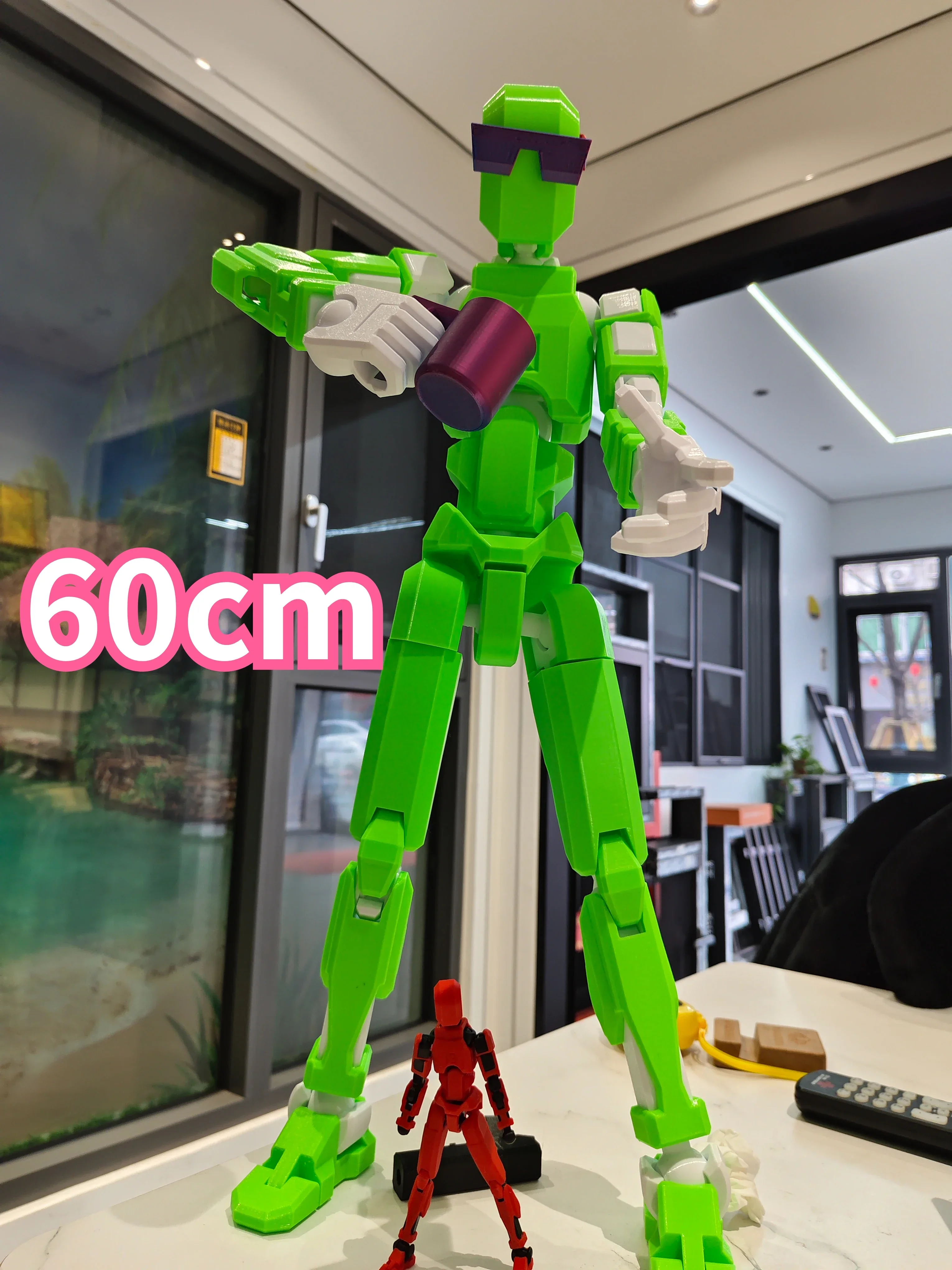 

60CM Large-sized Multi-Jointed Movable Shapeshift Robot 2.0 3D Printed Mannequin Dummy 13 Character Figures Toys for Kids Adults