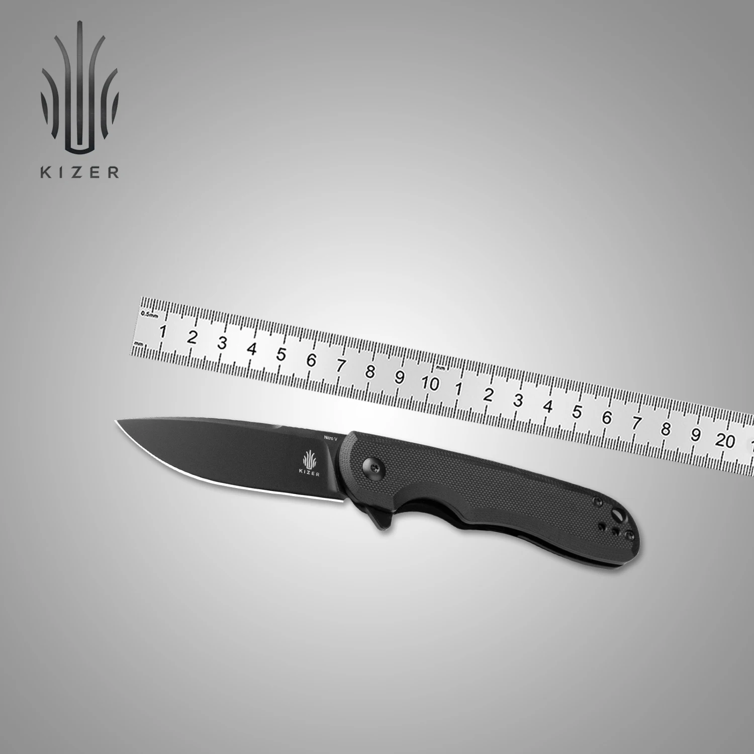 Kizer Outdoor Folding Knife V3717M1 Riverbank Vitro-V Black Blade With G10 Handle 2024 New EDC Pocket Camping Knife